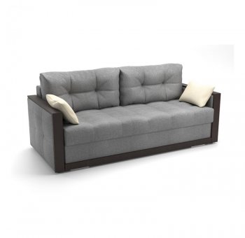 Диван-кровать Бруно (рогожка SHE980 (серый)) (Софт) в Сысерти - sysert.mebel-e96.ru