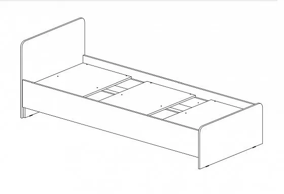 Кровать детская Челси Color (Миф) в Сысерти - sysert.mebel-e96.ru