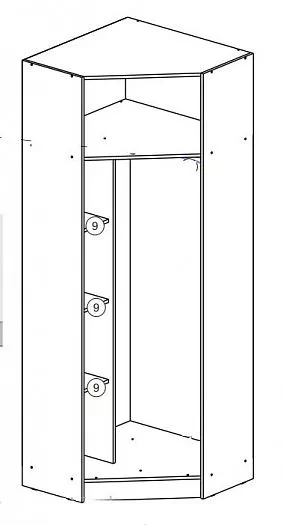 Шкаф угловой Челси Color (Миф) в Сысерти - sysert.mebel-e96.ru