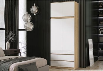 Шкаф Челси с антресолью 900 мм Сонома (Миф) в Сысерти - sysert.mebel-e96.ru