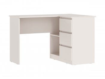 Письменный стол угловой + Стеллаж Челси кашемир (Миф) в Сысерти - sysert.mebel-e96.ru