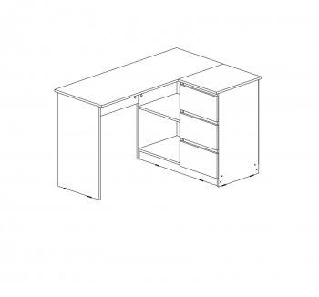 Стол письменный Челси угловой кашемир (Миф) в Сысерти - sysert.mebel-e96.ru