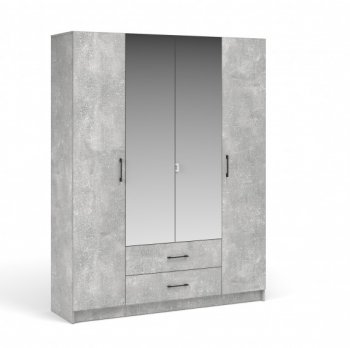 Шкаф 1600 мм Чикаго 4дв2ящ с зеркалом MAX (Имп) в Сысерти - sysert.mebel-e96.ru