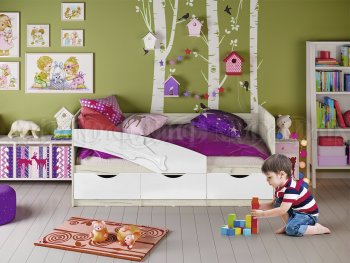 Кровать Дельфин шарли белый (Миф) в Сысерти - sysert.mebel-e96.ru