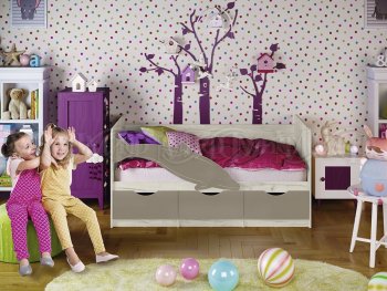 Кровать Дельфин №1 шарли мокко (Миф) в Сысерти - sysert.mebel-e96.ru