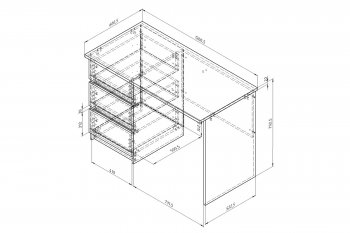 Стол письменный Дельта Next 15.04 ЯС/графит (ФМ) в Сысерти - sysert.mebel-e96.ru