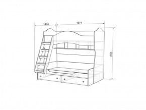 Набор детской мебели Алиса (модульная) в Сысерти - sysert.mebel-e96.ru