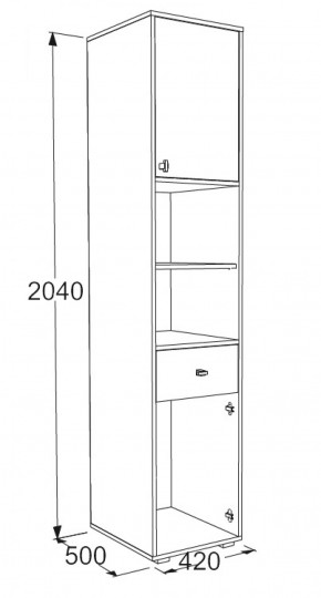 Набор детской мебели Омега-18 (модульная) в Сысерти - sysert.mebel-e96.ru