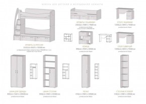 Набор детской мебели Ральф модульный (Лин) в Сысерти - sysert.mebel-e96.ru