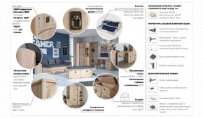 Детская Система Валенсия Комод 5ящ Дуб сонома в Сысерти - sysert.mebel-e96.ru