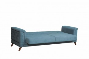 Диван-кровать Амарант (велюр катания дасти блю) в Сысерти - sysert.mebel-e96.ru
