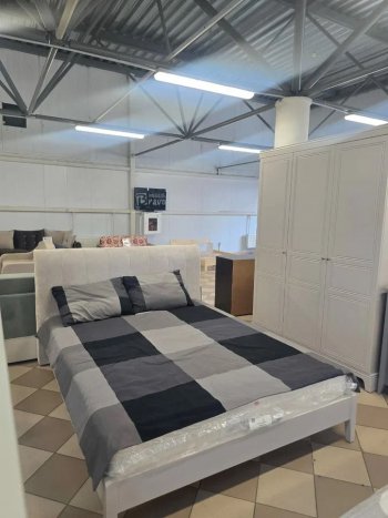 Кровать из массива Джали льняной (БМ) в Сысерти - sysert.mebel-e96.ru