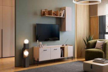 Стенка Доминика модульная  (Мебельсон) в Сысерти - sysert.mebel-e96.ru