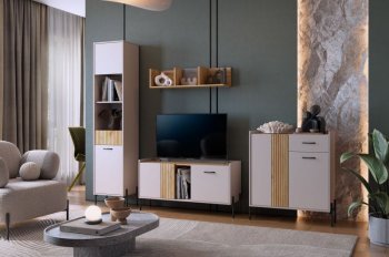 Стенка Доминика модульная  (Мебельсон) в Сысерти - sysert.mebel-e96.ru