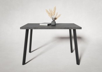 Стол нераздв. Дублин 32 КРАФТ В2, ЛДСП Цемент темный (Вудман) в Сысерти - sysert.mebel-e96.ru