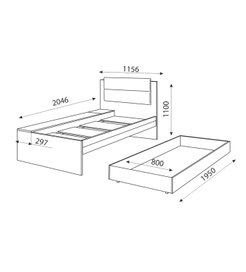 Кровать Дуглас М14 (Риннер) в Сысерти - sysert.mebel-e96.ru