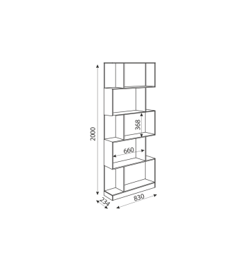 Стеллаж Дуглас М05 (Риннер) в Сысерти - sysert.mebel-e96.ru