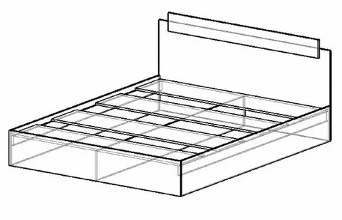 Кровать двуспальная Эко 1400 белый (Эра) в Сысерти - sysert.mebel-e96.ru