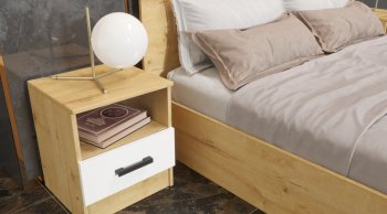 Спальный гарнитур Эко дуб вотан (Эра) в Сысерти - sysert.mebel-e96.ru