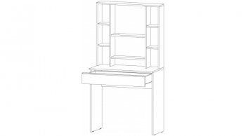 Стол туалетный Элегант Белый (Лин) в Сысерти - sysert.mebel-e96.ru