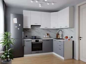 Угловой кухонный гарнитур Элеганция 2200*1600 мм Sanvut в Сысерти - sysert.mebel-e96.ru