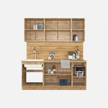 КУхонный гарнитур Эстетик 1800 мм порт-ройал (Сурская) в Сысерти - sysert.mebel-e96.ru