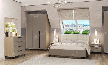 Спальный гарнитур Ева глиняный, модульный (Памир) в Сысерти - sysert.mebel-e96.ru