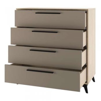Комод Ева 900 4Я Глиняный (Памир) в Сысерти - sysert.mebel-e96.ru