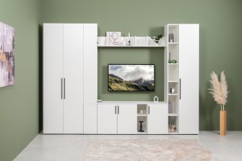 Стенка Эйр модульная, белый (Моби) в Сысерти - sysert.mebel-e96.ru