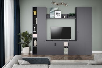 Стенка Эйр модульная, графит (Моби) в Сысерти - sysert.mebel-e96.ru