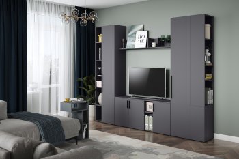 Стенка Эйр модульная, графит (Моби) в Сысерти - sysert.mebel-e96.ru