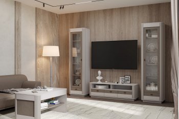 Стенка Фантазия модульная, кашемир (Олмеко) в Сысерти - sysert.mebel-e96.ru