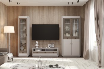 Стенка Фантазия модульная, кашемир (Олмеко) в Сысерти - sysert.mebel-e96.ru