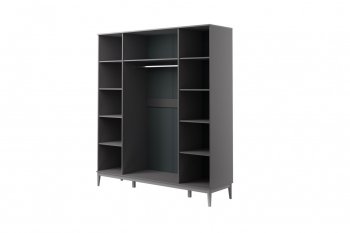 Шкаф распашной 1954 мм ШР-4 антрацит (БМ) в Сысерти - sysert.mebel-e96.ru