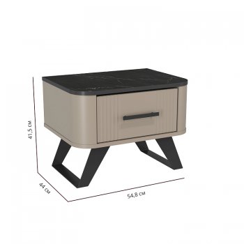 Тумба прикроватная 76.07 Фиделия (Олмеко) в Сысерти - sysert.mebel-e96.ru