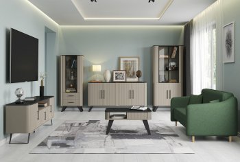 Стенка Фиделия, модульная (Олмеко) в Сысерти - sysert.mebel-e96.ru