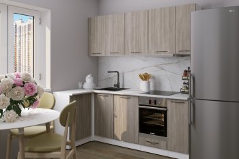 Угловой кухонный гарнитур Фьюджи прайм 400 1100*2000 мм (Герда) в Сысерти - sysert.mebel-e96.ru