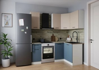 Кухонный гарнитур угловой Фьюжн 2000*1200 мм (Sanvut) в Сысерти - sysert.mebel-e96.ru