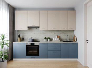 Кухонный гарнитур высокий Фьюжн 3000 мм (Санвут) в Сысерти - sysert.mebel-e96.ru