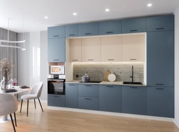 Кухонный гарнитур Фьюжн 3400 мм (Санвут) в Сысерти - sysert.mebel-e96.ru