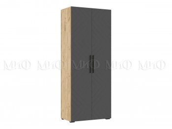 Спальный гарнитур Флэш крафт/графит, модульный (Миф) в Сысерти - sysert.mebel-e96.ru