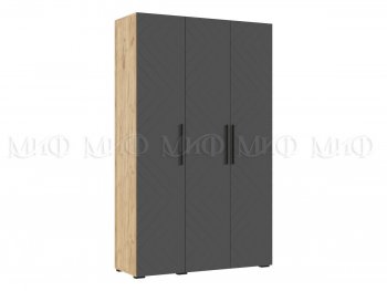 Спальный гарнитур Флэш крафт/графит, модульный (Миф) в Сысерти - sysert.mebel-e96.ru