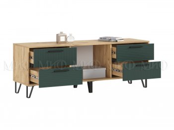 Тумба ТВ Флэш крафт/грин (Миф) в Сысерти - sysert.mebel-e96.ru