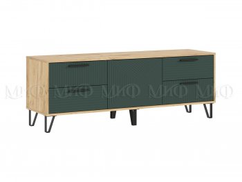 Тумба ТВ Флэш крафт/грин (Миф) в Сысерти - sysert.mebel-e96.ru