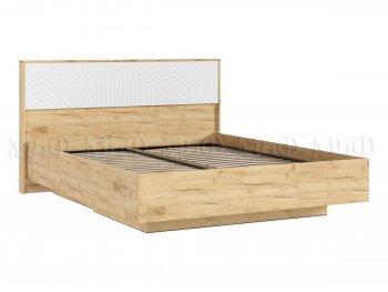 Кровать парящая Флэш крафт/белый (Миф) в Сысерти - sysert.mebel-e96.ru