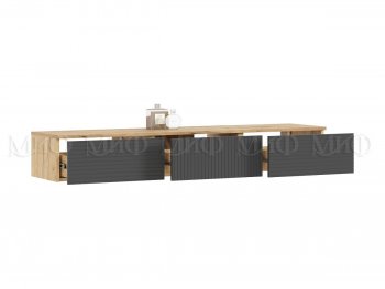 Стенка Флэш комп.2 крафт/графит (Миф) в Сысерти - sysert.mebel-e96.ru