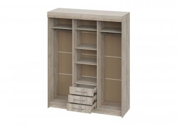 Шкаф-купе 1700 мм Фортуна (Дуб крафт серый) (ИЦ) в Сысерти - sysert.mebel-e96.ru