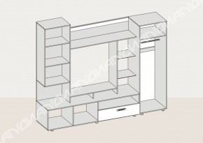 Гостиная Аллегро вариант-3 (Венге/Белфорт) в Сысерти - sysert.mebel-e96.ru