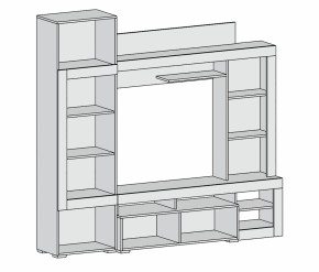 Гостиная Луизиана (Дуб сонома/Венге) в Сысерти - sysert.mebel-e96.ru