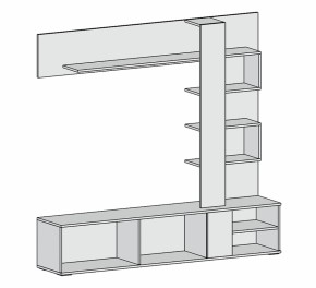 Гостиная Невада (дуб сонома/белый бриллиант) в Сысерти - sysert.mebel-e96.ru